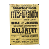 Poster "Festivals of Quasimodo" - Sauternes - 1936
