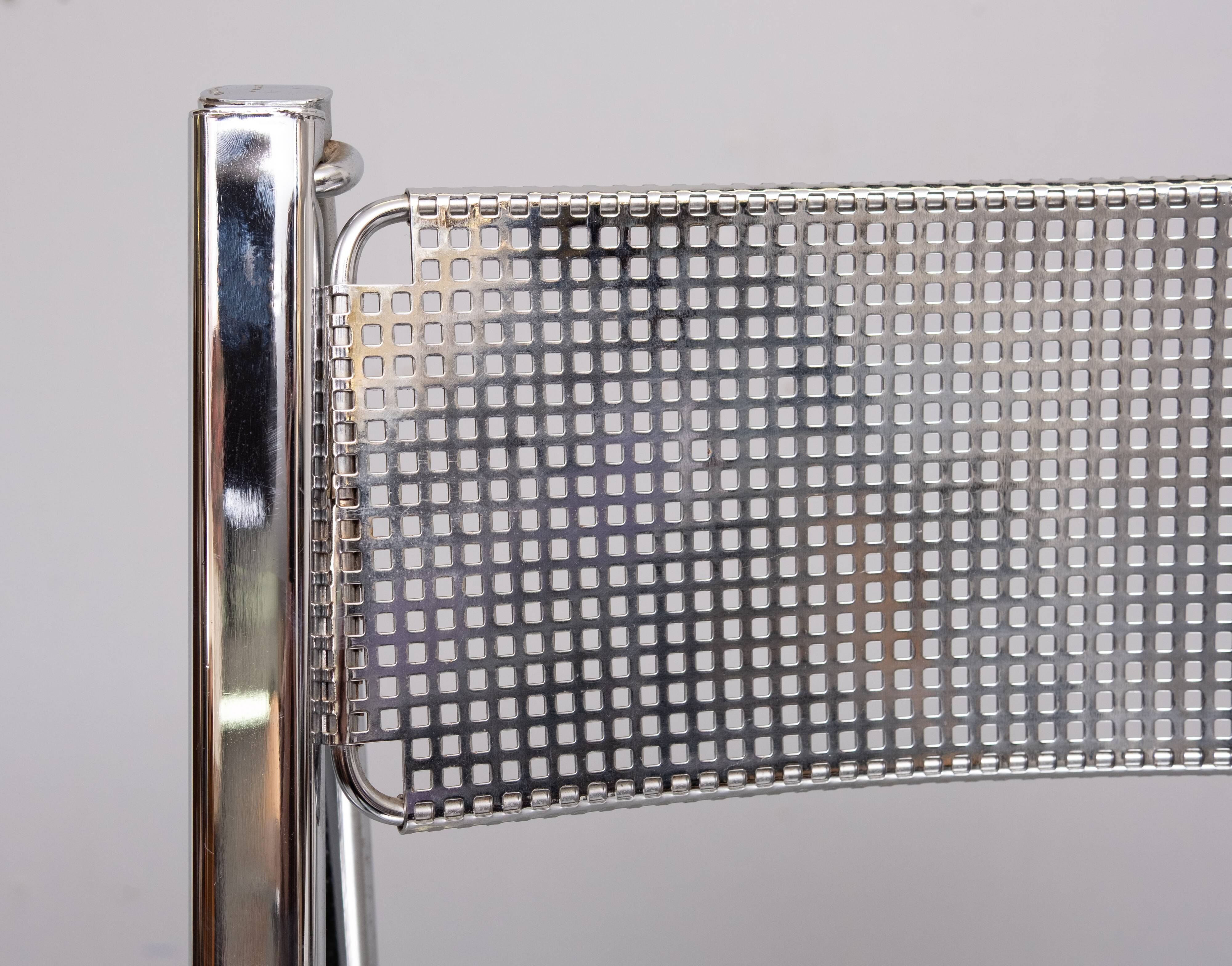 Arrben chrome folding chair 1970s Italy