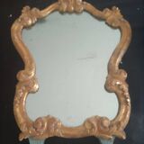 19th century mercury mirror. Wood surround gilded with fine gold.