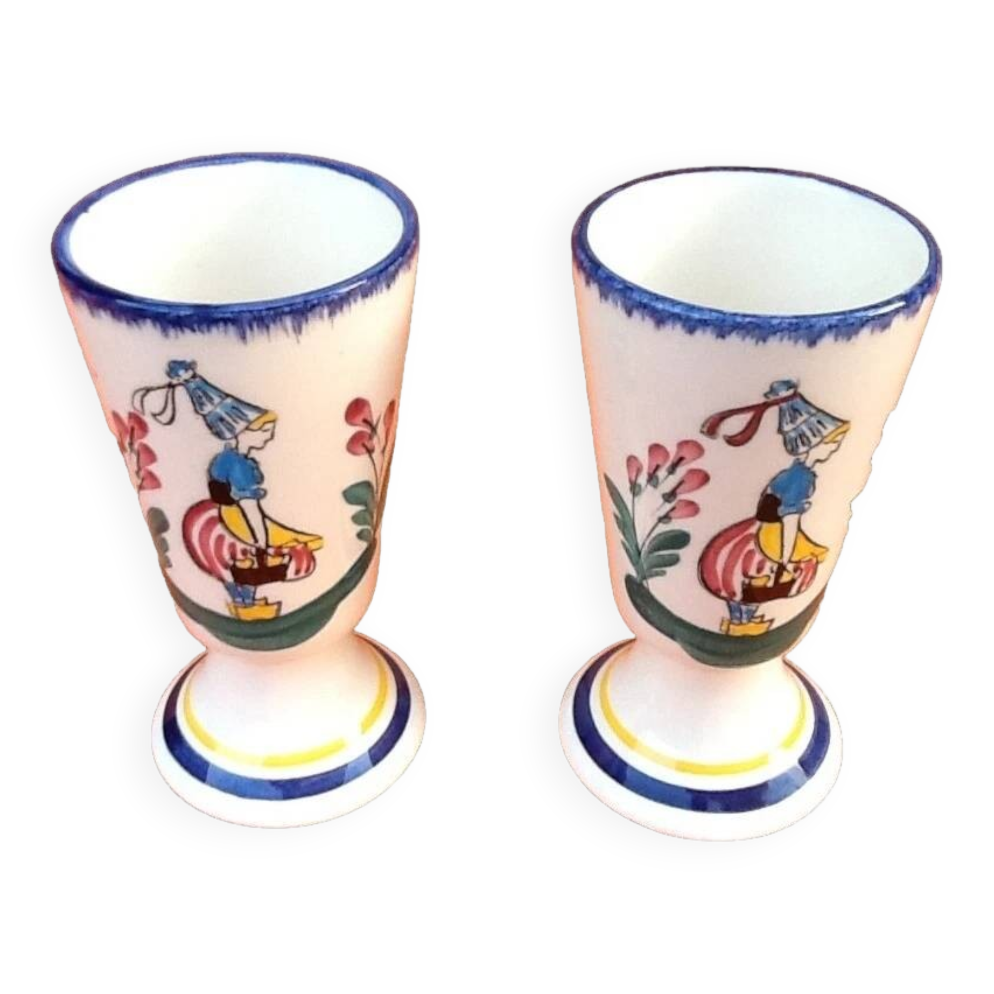 Pair of Mazagrans Earthenware (Aube)