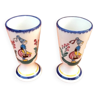 Pair of Mazagrans Earthenware (Aube)