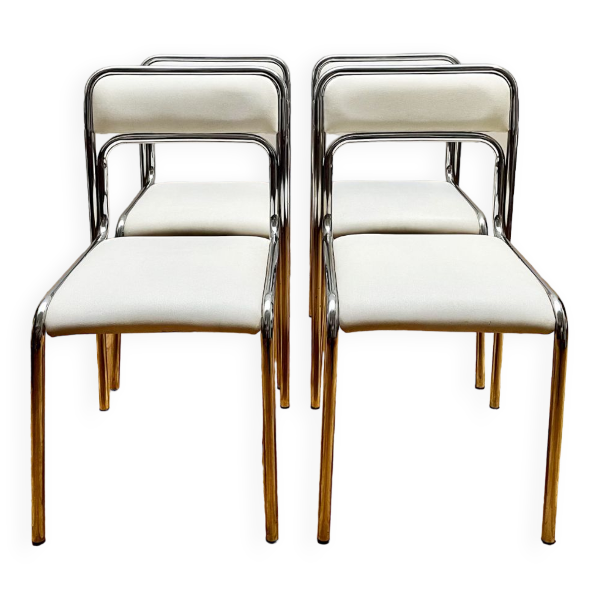 Vintage tubular chairs 70s