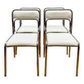 Chaises tubulaire vintage années 70