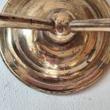 2-light wall light in brass and glass tulips
