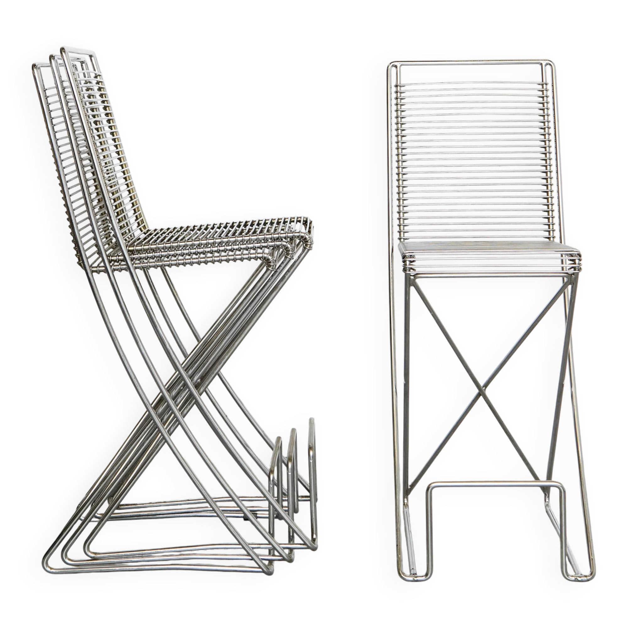 Till Behrens Kreuzschinger Barhocker pour Schublach I Ensemble de Quatre