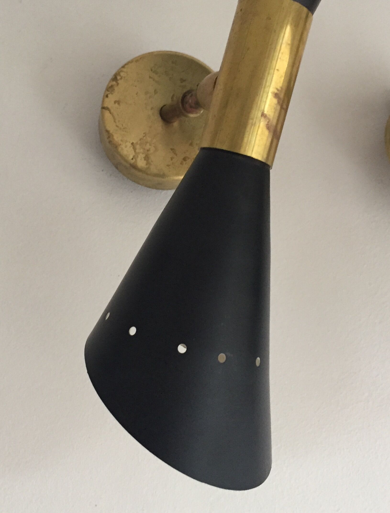 Wall lamps in the style of Italian creations of the 50s