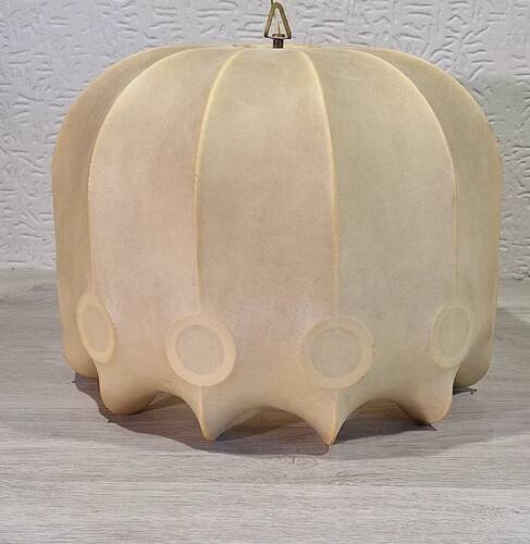 Suspension Cocoon Space Age Goldkant Lights Friedel Wauer Vintage 1960 1970
