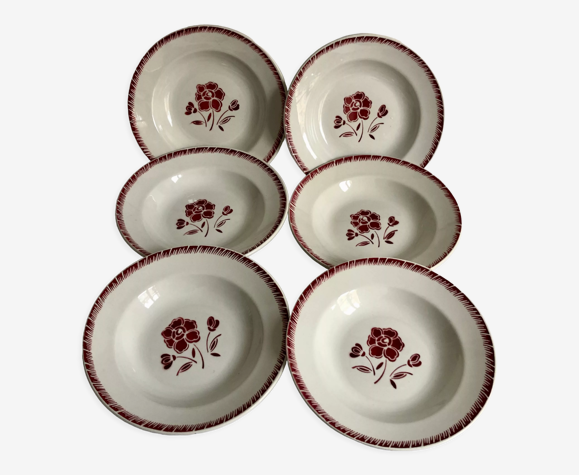 6 assiettes creuses, Badonviller
