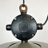 Industrial Black Enamel Factory Pendant Lamp, 1960s