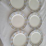 6 dessert plates Model Poitou from Sarreguemines
