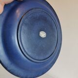 Ceramic plate, from Danish Knapstrup, in beautiful blue glaze.