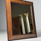 Vintage mirror with ribbed frame