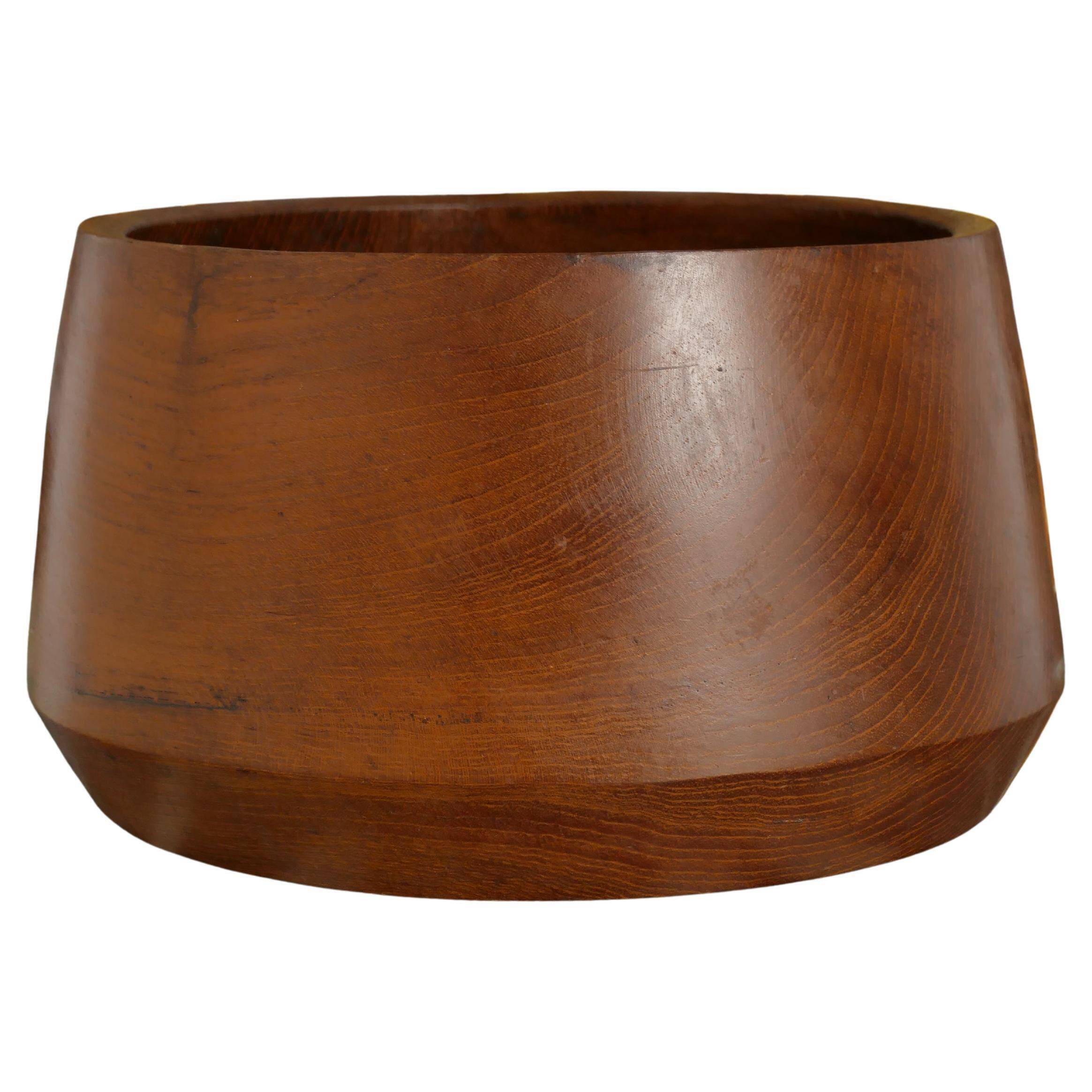 Mid-Century Modern Solid Teak Wood Bowl, Sweden