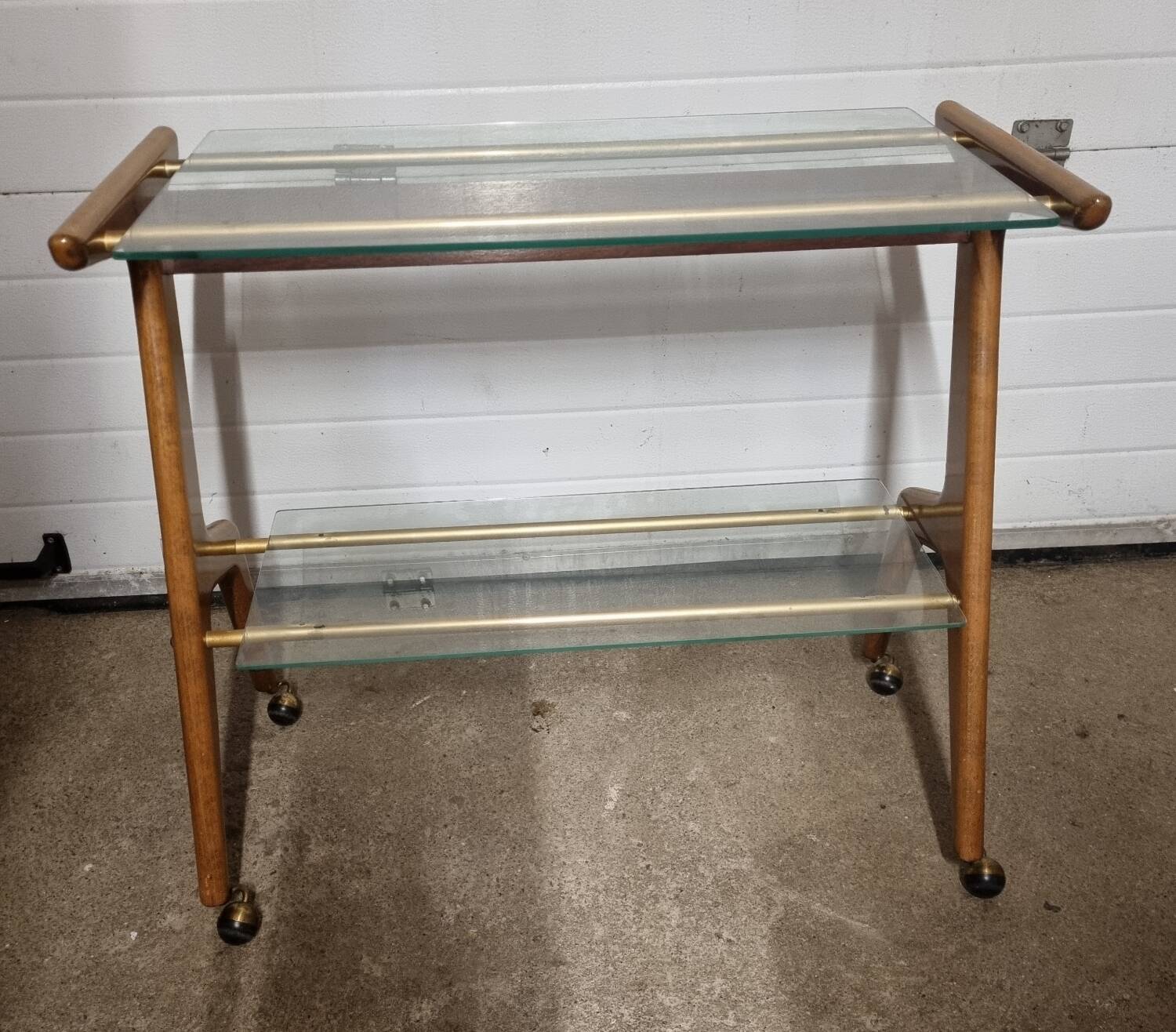 Serving trolley, vintage rolling table