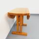 Vintage Charlotte Perriand Les Arcs round pine dining table from the 60s 70s