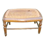 Repose-pied tabouret cannage
