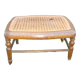 Repose-pied tabouret cannage