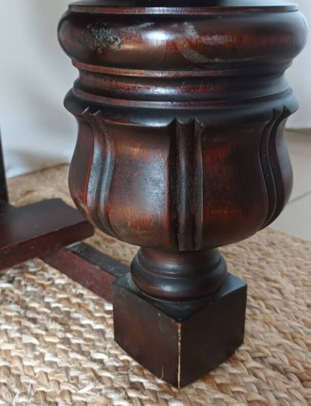 Oak display cabinet from the 20th century.