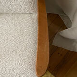 Scandinavian design boomerang armchair