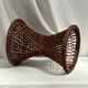 Diabolo stool in braided wicker dimension: height -44cm- D-34,5cm-