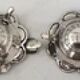 2 solid silver ashtrays, Brazil, 2 pieces of 1000 Reis 1859 + 1860.