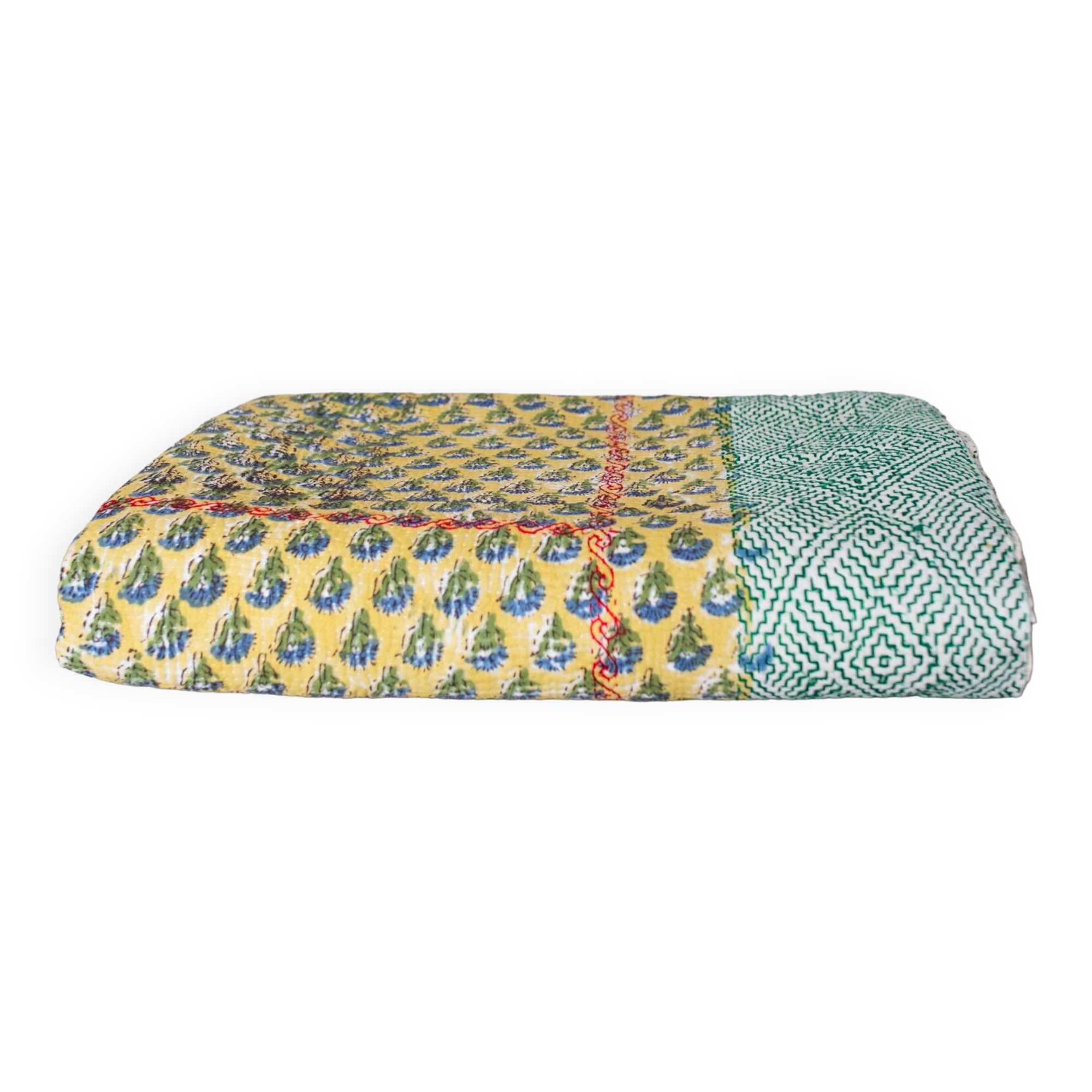 Vintage kantha block print