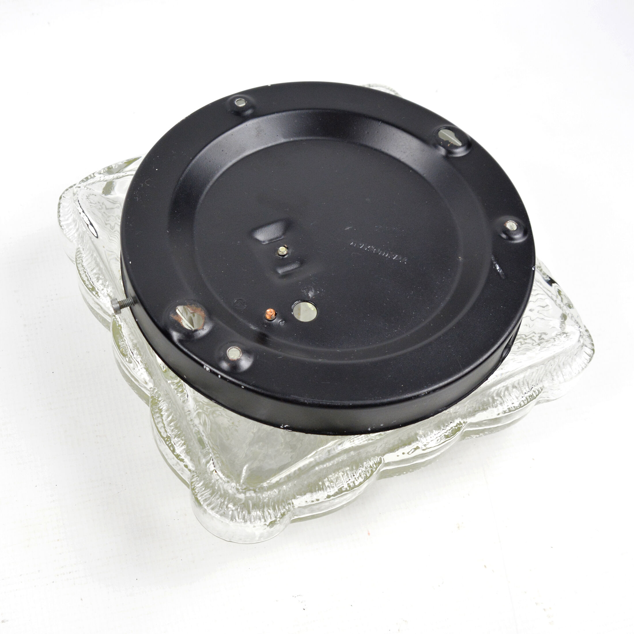 1970s modern glass plafond HP Leuchten, Germany