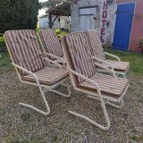 Vintage metal garden chairs