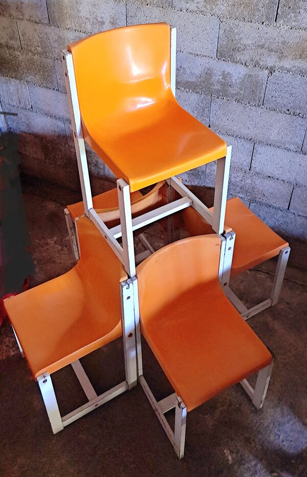 Chaise monocoque gautier 1960-1970