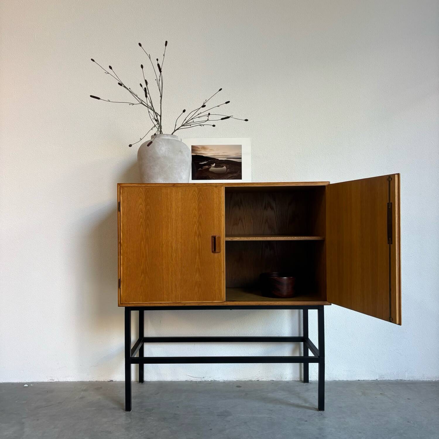 Vintage Danish cabinet oak