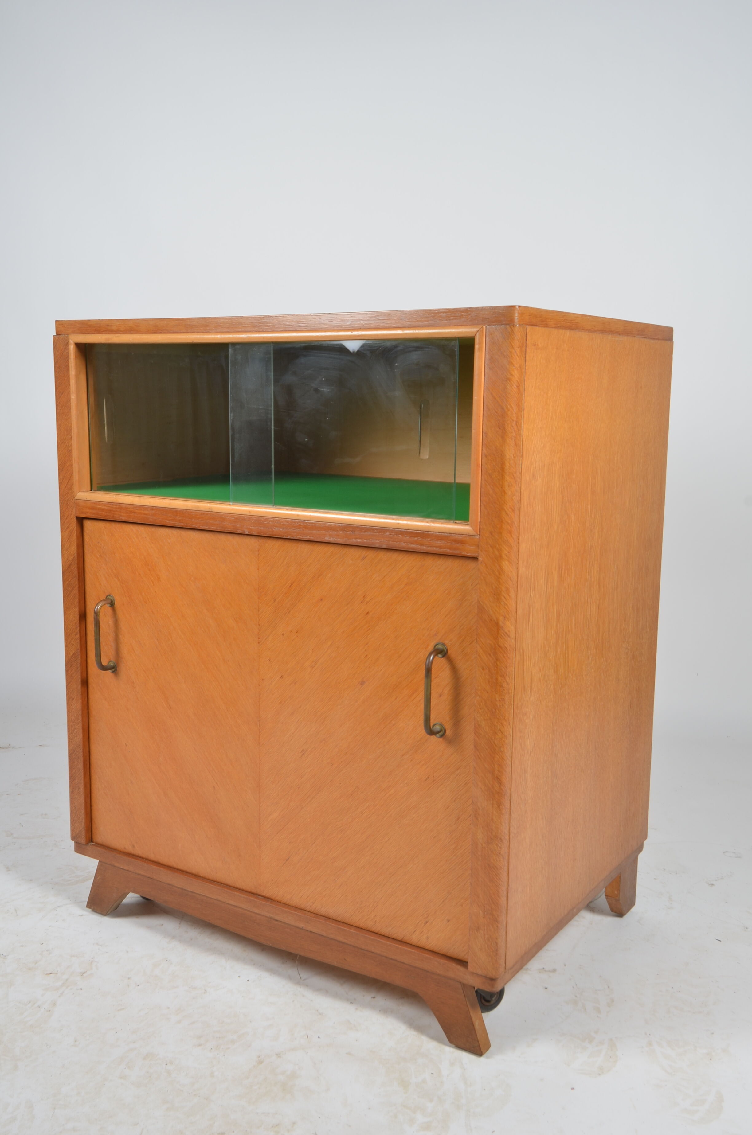 Swivel bar cabinet