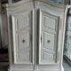 Two-door painted wardrobe, Louis XIV style, Alsatian regional work.
