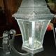 Outdoor wall lantern vintage cast aluminum