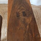 Pair of old oak country benches