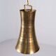 Paire de suspensions en laiton, forme sablier, 1960