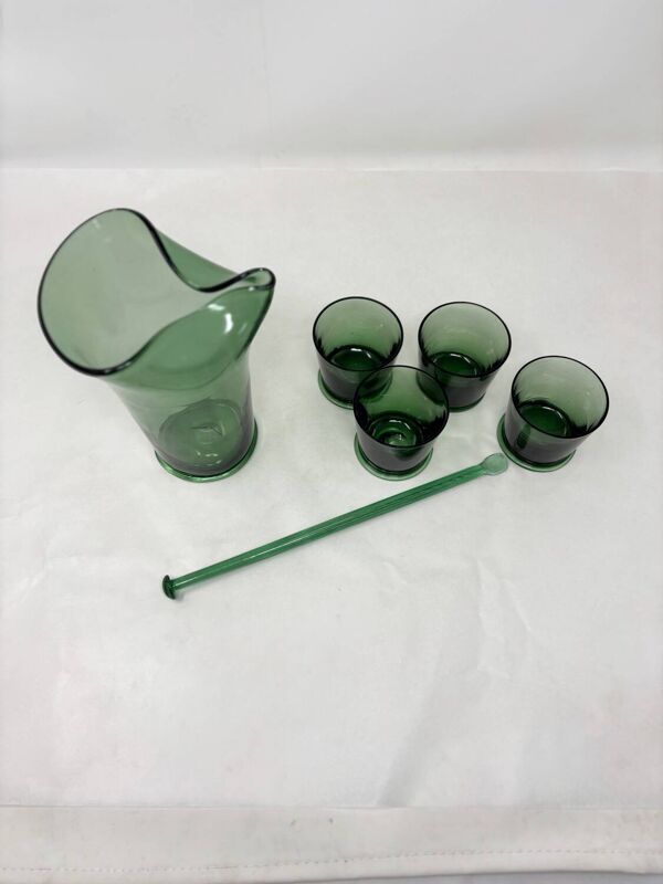 Ensemble de verres et carafe Empoli