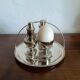 Silver-plated boiled egg set