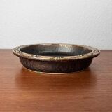 Danish pottery bowl in mid-century Lovemose style, 1960s.