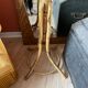 Rattan coat rack