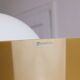 Big Brown Floor Lamp by Luigi Massoni for Guzzini, 1970s