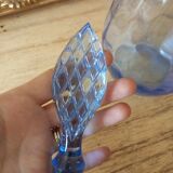 Decanter old vintage blue pitcher