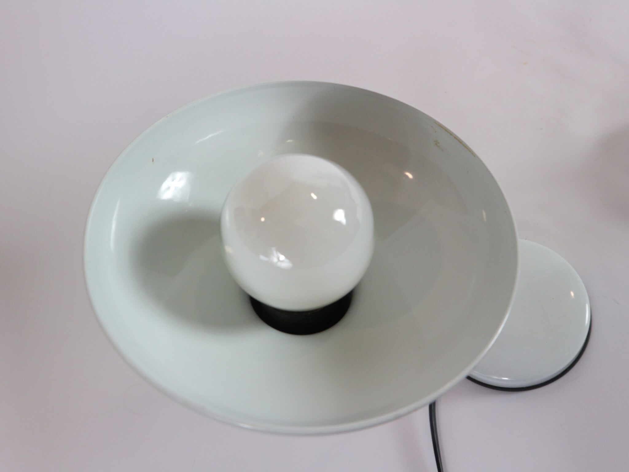 White couple table lamps Made in Italy by Veneta Lumi
