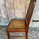 Set of 4 Antique Louis XVI Style Chairs Wood + Caning 19th Century Vintage