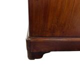 Vintage wooden chest of drawers with "gold" handles