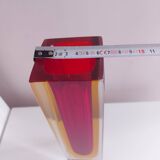 Sommerso vase by Seguso, Italy 70's, Flavien Poli (25.5 cm)