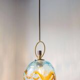 Italian Murano crystal pendant lamp from the 70s