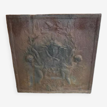 Old fireplace plate