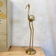 Ibis or heron in gilded brass