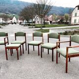 Scandinavian chair series armchair ottoman chair in rosewood