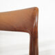 Set of four rosewood dining chairs by Lubke, Germany 1960's